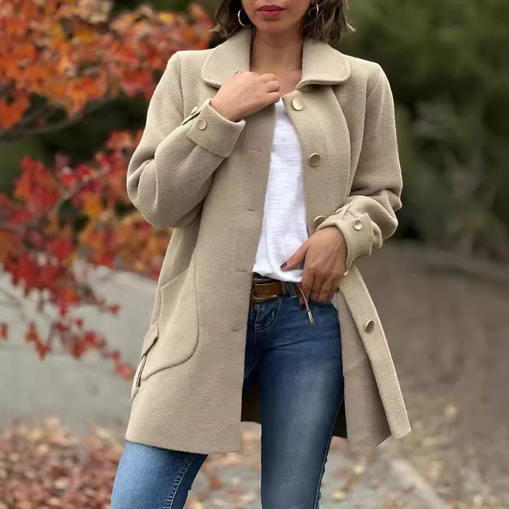 ALISSA | CLASSIC OVERSIZED COAT WITH ELEGANT BOW DETAILS