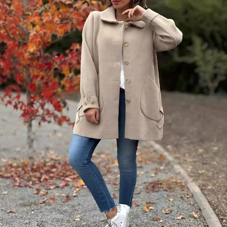 ALISSA | CLASSIC OVERSIZED COAT WITH ELEGANT BOW DETAILS