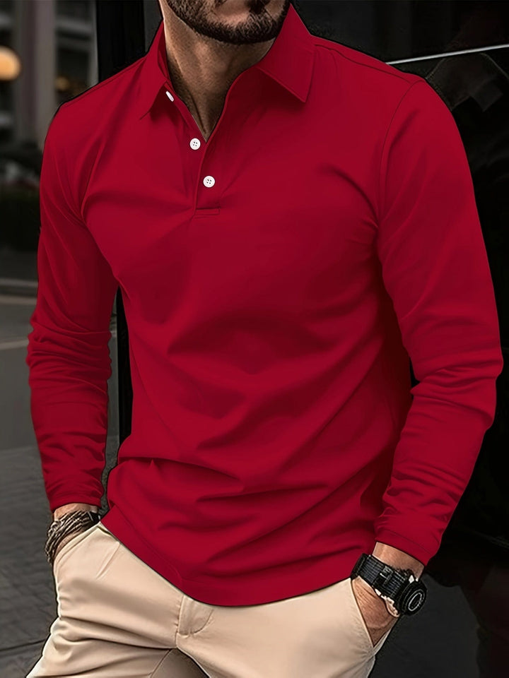 CHRIS | LONG-SLEEVED POLO SHIRT