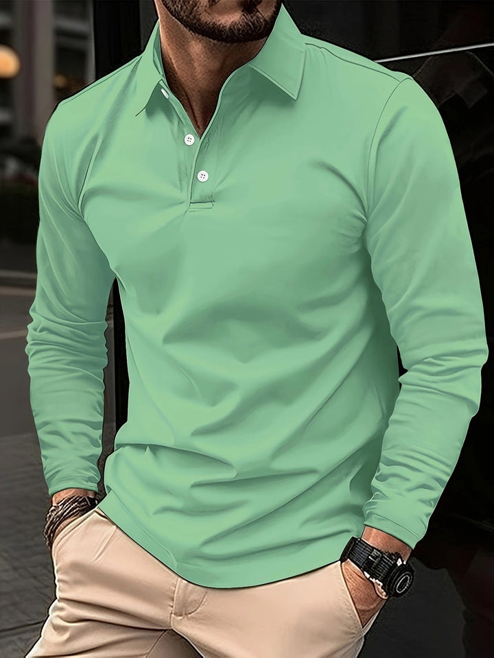 CHRIS | LONG-SLEEVED POLO SHIRT